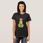 Funky Munky Sitting Monkey Design T-Shirt (Vorne ganz)