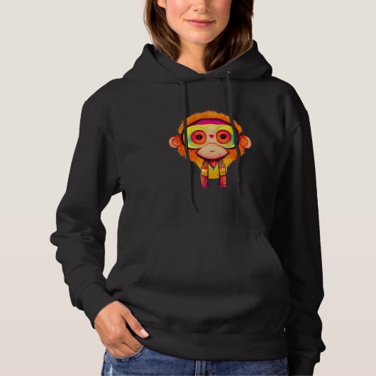 Funky Munky Space Cadet Monkey Hoodie (Vorderseite)