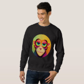Funky Munky Space Pilot Monkey Sweatshirt (Vorne ganz)