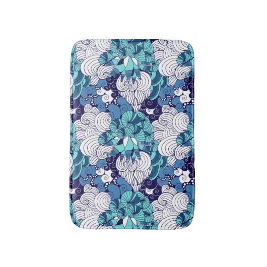 Funky-Muschelmuster Badematte (Vorderseite Vertikal)