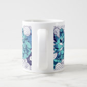 Funky-Muschelmuster Jumbo-Tasse (Rückseite)
