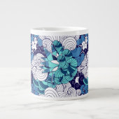 Funky-Muschelmuster Jumbo-Tasse (Vorderseite)