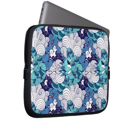 Funky-Muschelmuster Laptopschutzhülle (Vorne Rechts)