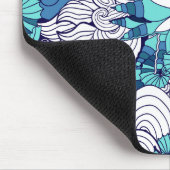 Funky-Muschelmuster Mousepad (Ecke)