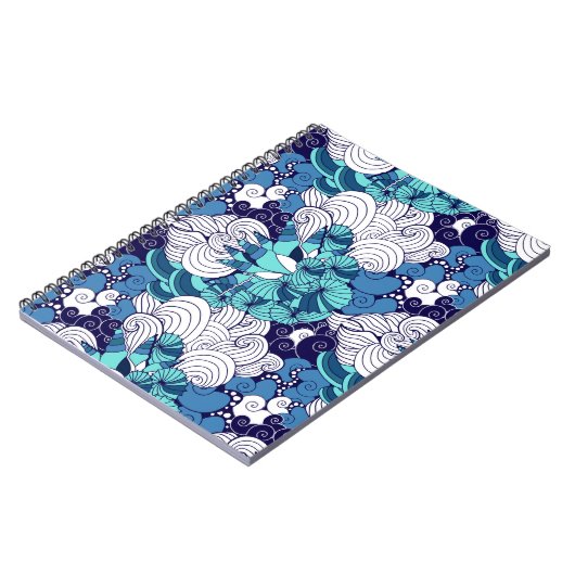 Funky-Muschelmuster Notizblock (Linke Seite)