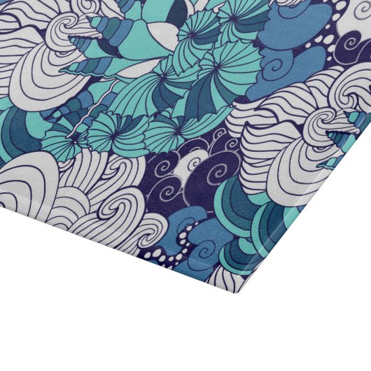 Funky-Muschelmuster Schneidebrett (Ecke)