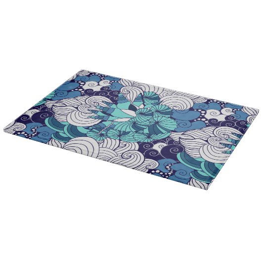 Funky-Muschelmuster Schneidebrett (Ecke)