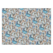 Funky Muscheln Holiday Seaside Pattern Tischdecke (Vorderseite (Horizontal))
