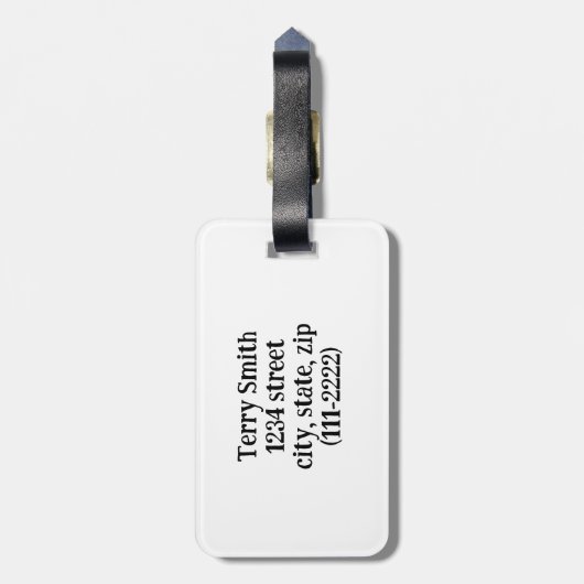 Funky Mushroom Gepäckanhänger (Rückseite vertikal)