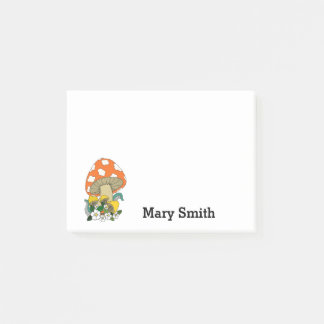 Funky Mushroom Personalisiert Post-it Klebezettel