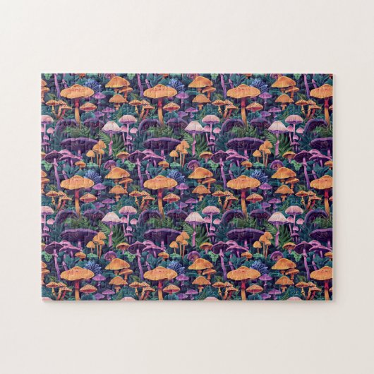 Funky Mushrooms Pattern Puzzle (Horizontal)