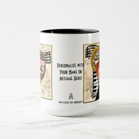 Funky Music (Tasse der Personalisierten Keramik) Tasse (Zentrum)