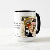 Funky Music (Tasse der Personalisierten Keramik) Tasse (VorderseiteRechts)