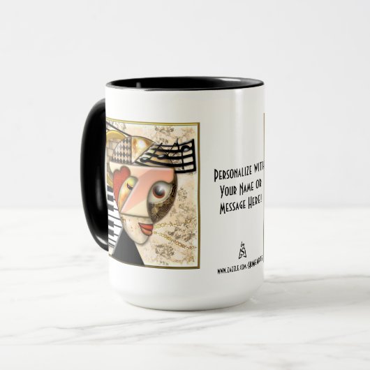 Funky Music (Tasse der Personalisierten Keramik) Tasse (Vorderseite Links)