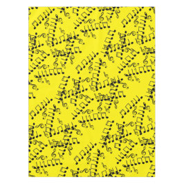 Funky Musical Musiknotens Treble Clef Tischdecke