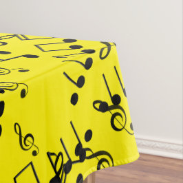 Funky Musical Musiknotens Treble Clef Tischdecke