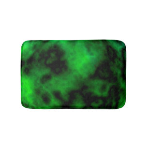 Funky Neon Green Emerald Halloween Abstrakt Badematte