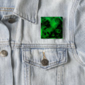 Funky Neon Green Emerald Halloween Abstrakt Button (Beispiel)