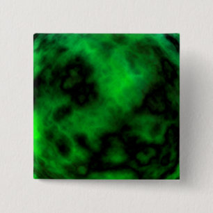 Funky Neon Green Emerald Halloween Abstrakt Button