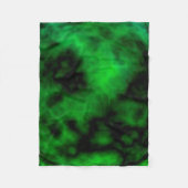 Funky Neon Green Emerald Halloween Abstrakt Fleecedecke (Vorderseite)