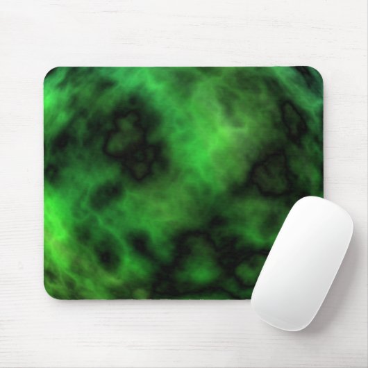 Funky Neon Green Emerald Halloween Abstrakt Mousepad (Mit Mouse)
