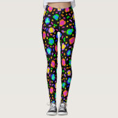 Funky Neon Leopard Leggings (Vorderseite)