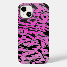 Funky Neon Pink und Black Print Case-Mate iPhone 14 Hülle
