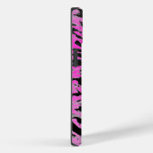 Funky Neon Pink und Black Print Case-Mate iPhone Hülle (Rückseite / Rechts)