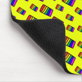 Funky Neon Rainbow Block Pattern Mousepad (Ecke)