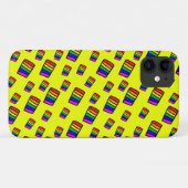 Funky Neon-Regenbogenblock-Muster Case-Mate iPhone Hülle (Rückseite (Horizontal))