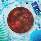 Funky Neon Spooky Bats Happy Halloween Paper Plate Pappteller (Party)