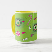 Funky Niedlich Dark Sweet Sweet Death and Candy! Tasse (Vorderseite Links)