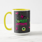 Funky Niedlich Funny Zombie Antidote Tasse (Links)