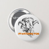 Funky Niedlich Sheep Ram Button (Vorne & Hinten)