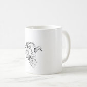 Funky Niedlich Sheep Ram Kaffeetasse (VorderseiteRechts)