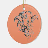 Funky Niedlich Sheep Ram Keramik Ornament (Links)