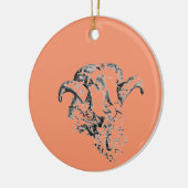 Funky Niedlich Sheep Ram Keramik Ornament (Links)