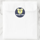 Funky Niedlich Tough Typ Bear Face Sticker (Tasche)