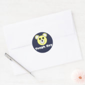 Funky Niedlich Tough Typ Bear Face Sticker (Umschlag)