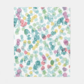 Funky Niedliche fröhliche Summer Punkts Pattern Fleecedecke (Vorderseite)