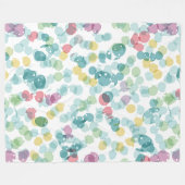 Funky Niedliche fröhliche Summer Punkts Pattern Fleecedecke (Vorderseite (Horizontal))