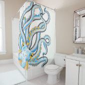 Funky Octopus Duschvorhang (Beispiel)