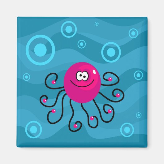Funky Octopus Magnet (Vorne)