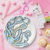 Funky Octopus Pappteller (Party)
