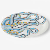 Funky Octopus Pappteller (Schrägansicht)