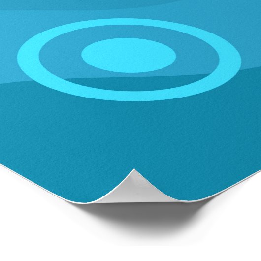 Funky Octopus Poster (Ecke)