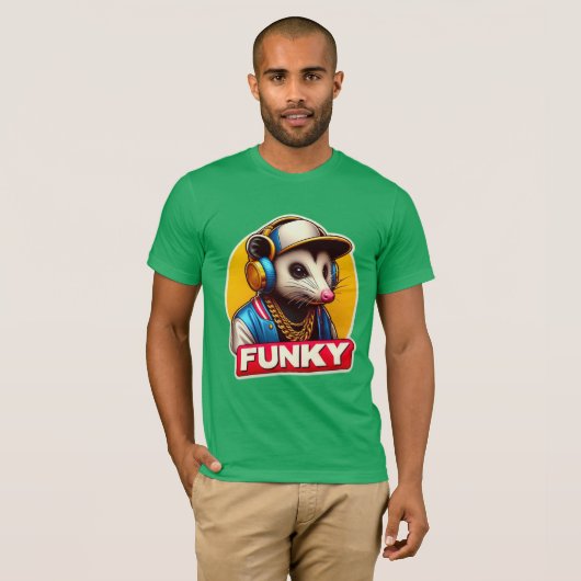 FUNKY-OPOSSUM DJ 4 T-Shirt (Vorne ganz)