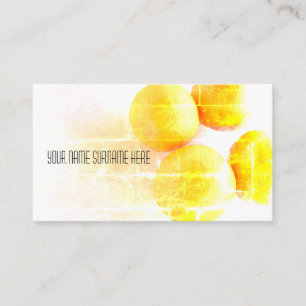Funky Orange Bio Feel Business Card Visitenkarte