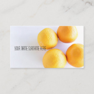 Funky Orange Bio Feel Business Card Visitenkarte