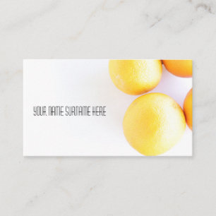 Funky Orange Bio Feel Business Card Visitenkarte